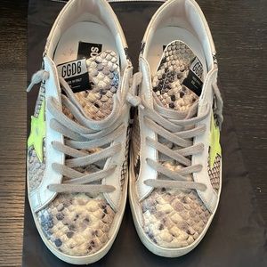 Special edition snakeskin golden goose sneakers